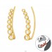 Cercuri aurii cu zirconiu - Argint 925 Cercei Tip Ear Cuffs A4S44181