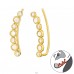 Cercuri aurii cu zirconiu - Argint 925 Cercei Tip Ear Cuffs A4S44182