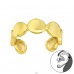 Cercuri Conectate aurii - Argint 925 Cercei Tip Ear Cuffs A4S44199