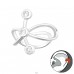 Geometric - Argint 925 Cercei tip ear cuffs A4S44617
