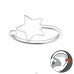 Stea - Argint 925 Cercei Tip Ear Cuffs A4S44728