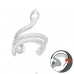 Cercel ear cuff in forma de Sarpe - Argint 925 Cercei Tip Ear Cuffs A4S45760
