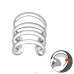 Patru linii - Argint 925 Cercei Tip Ear Cuffs A4S45779