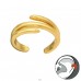 Patterned 24k gold plated - 925 Sterling Silver Ear Cuffs And Ear Pins A4S45780