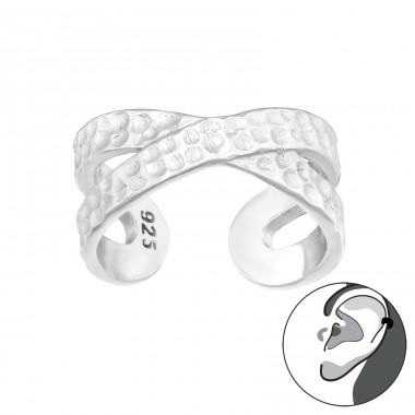 Cross - 925 Sterling Silver Ear Cuffs and Ear climbers A4S46158