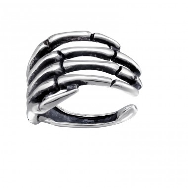 Skeleton Hand Ear Cuff - 925 Sterling Silver Ear Cuffs And Ear Climbers A4S46860
