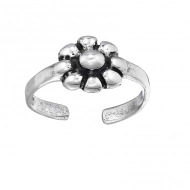 Flower oxidized - 925 Sterling Silver Ear Cuffs And Ear Climbers A4S48241