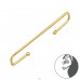 Golden Ear clip - 925 Sterling Silver Ear Cuffs And Ear Climbers A4S49220
