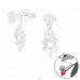 Câine - Argint 925 Ear Jackets & Connector Earrings (PRS) A4S24268