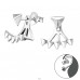 Ein Dreieck - 925er Silber Ear Jackets & Connector Earrings (PRS) A4S29622