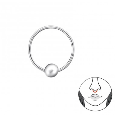 Ezüst Orrkarika - 925 Ezüst Orr piercing A4S22114