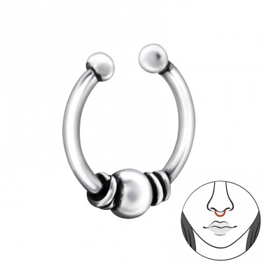 Strieborné Bali - Striebro 925 Piercing do nosa A4S28382