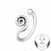 Silberne Spirale - 925er Silber Nasen Piercing A4S28385