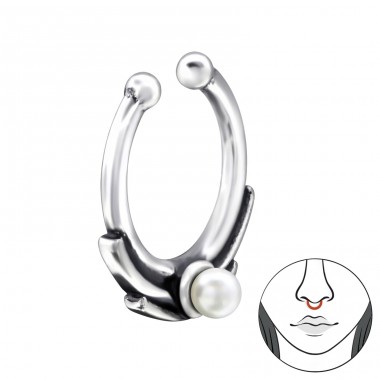 Strieborné Bali - Striebro 925 Piercing do nosa A4S28395