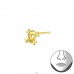 Lebka - Striebro 925 Piercing do nosa A4S33471