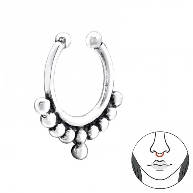 5 mm Okrúhle - Striebro 925 Piercing do nosa A4S34249