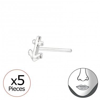 Set De 5 Bolțuri De Ancoră Din Argint - Argint 925 Piercing-uri nas A4S34521
