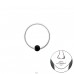9mm Rotund - Argint 925 Piercing pentru nas A4S34606
