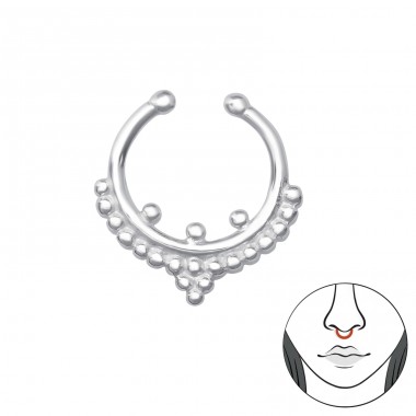 Bali - Striebro 925 Piercing do nosa A4S36215