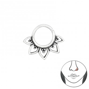 Bali - Striebro 925 Piercing do nosa A4S39069