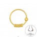 Pozlátené bali - Šperkové Striebro 925 Piercing Do Nosa A4S42563