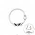 Bali piercing - Šperkové Striebro 925 Piercing Do Nosa A4S42565