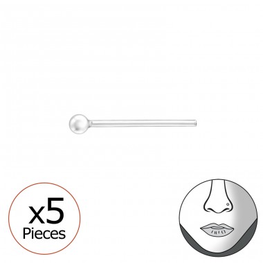 1,5 mm Gulička  piercing  - Šperkové Striebro 925 Piercing Do Nosa A4S42568
