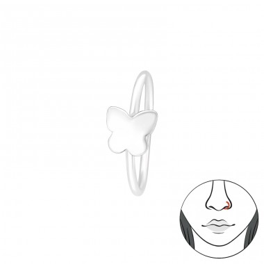 Motýľ - Striebro 925 Piercing do nosa A4S42571