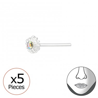 Kvet - Šperkové Striebro 925 Piercing Do Nosa A4S43011