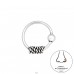 Bali 10mm ezüst orrkarika piercing - 925 Ezüst Orrpiercing A4S47201