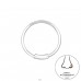Nose Silver Piercing 10mm - 925 Sterling Silver Nose Silver Piercing A4S48086