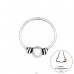 Bali piercing - Šperkové Striebro 925 Piercing Do Nosa A4S48095
