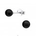 Round - 925 Sterling Silver Ear Studs with Pearls A4S17953