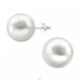Round - 925 Sterling Silver Ear Studs with Pearls A4S21879