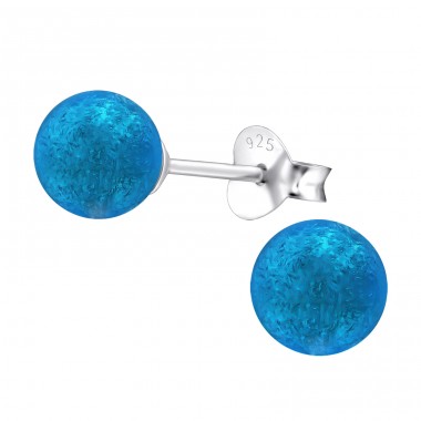 Round - 925 Sterling Silver Ear Studs with Pearls A4S27548