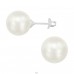10mm - 925 Sterling Silver Ear Studs with Pearls A4S39878
