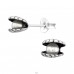 Open Shell with pearl inside - 925 Sterling Silver Ear Studs With Pearls A4S45347