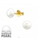 Perla rotunda 6mm - Argint 925 Cercei Cu Perle Și Șurub A4S46659