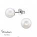 Perla sintetica 7mm - Argint 925 Cercei Cu Perle Și Șurub A4S47446