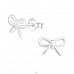 Tie Knot - 925 Sterling Silver Plain Ear Studs A4S16190