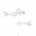Arrow - 925 Sterling Silver Plain Ear Studs A4S16545