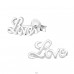 Love - 925 Sterling Silver Plain Ear Studs A4S17410