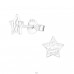 Star - 925 Sterling Silver Plain Ear Studs A4S20801