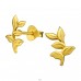 Branch - 925 Sterling Silver Plain Ear Studs A4S21079