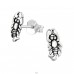 Silberner Skorpion - 925er Silber Glatte Ohrstecker A4S21169