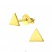 Triangle - 925 Sterling Silver Plain Ear Studs A4S21183
