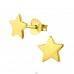Star - 925 Sterling Silver Plain Ear Studs A4S21185