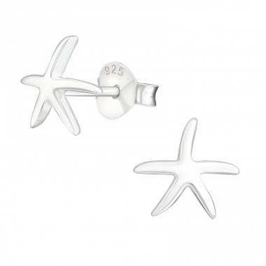 Starfish din Argint - Argint 925 Cercei simpli cu șurub A4S21732
