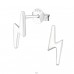 Thunderbolt - 925 Sterling Silver Plain Ear Studs A4S22397
