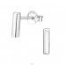 Bar - 925 Sterling Silver Plain Ear Studs A4S25979